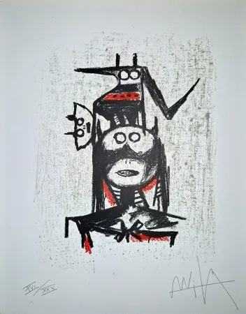 石版画 Lam - Sans titre