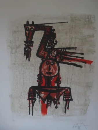 石版画 Lam - Sans titre