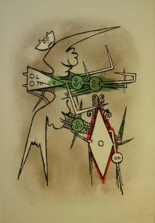 石版画 Lam - SENZA TITOLO