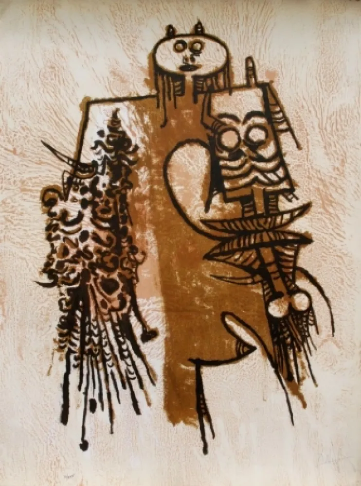 石版画 Lam - Senza titolo