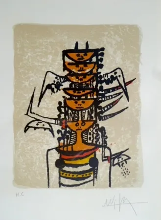 石版画 Lam - Sin Título