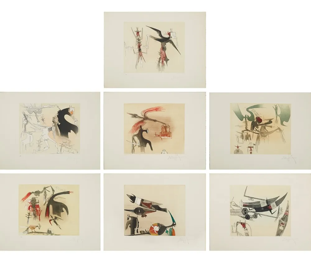 蚀刻飞尘法 Lam - Untitled Suite (TR 7901-7907)