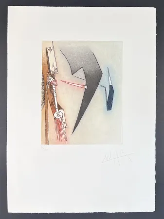 版画 Lam - Wifredo Lam (1902-1982) - Coloured etching and aquatint - 1966