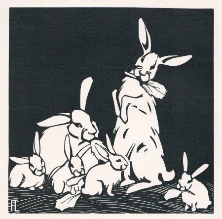 木刻 Lang - Rabbits