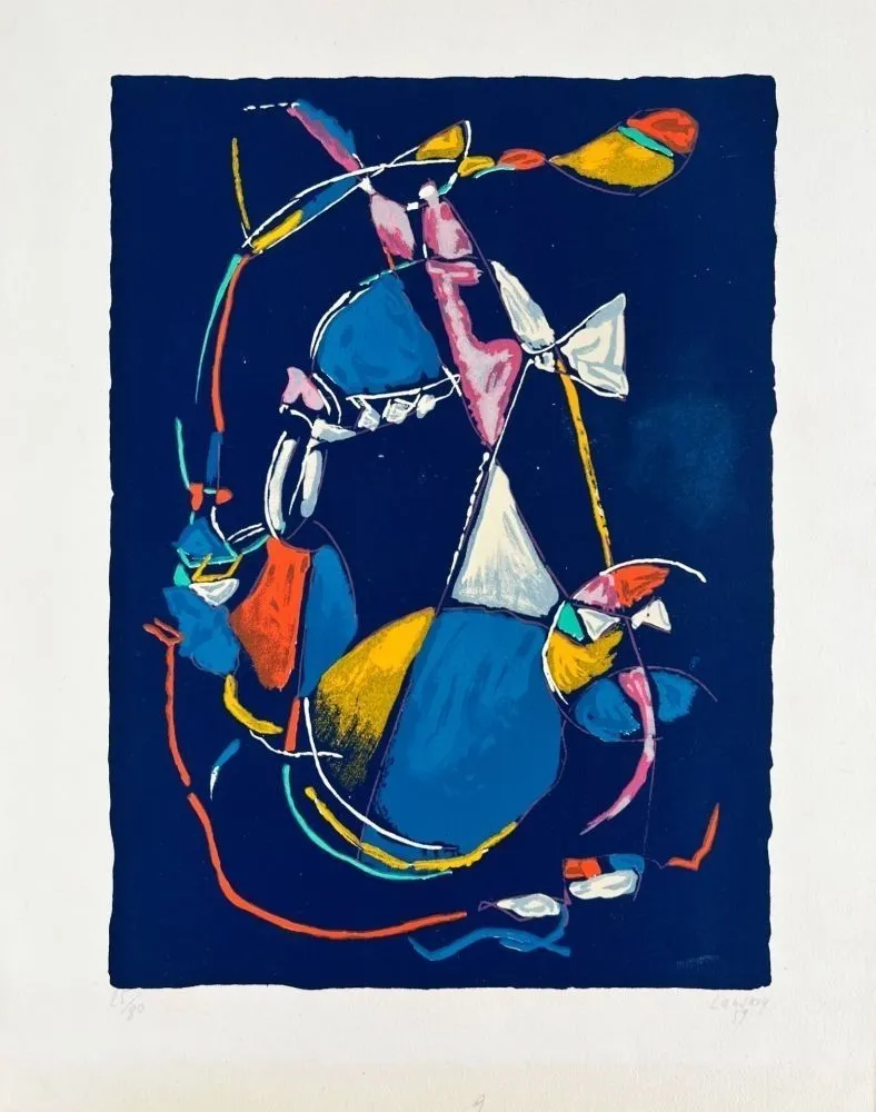 石版画 Lanskoy - Abstract Compositon