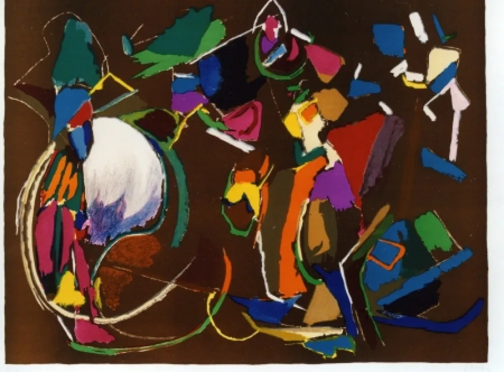 石版画 Lanskoy - Composition brune 6