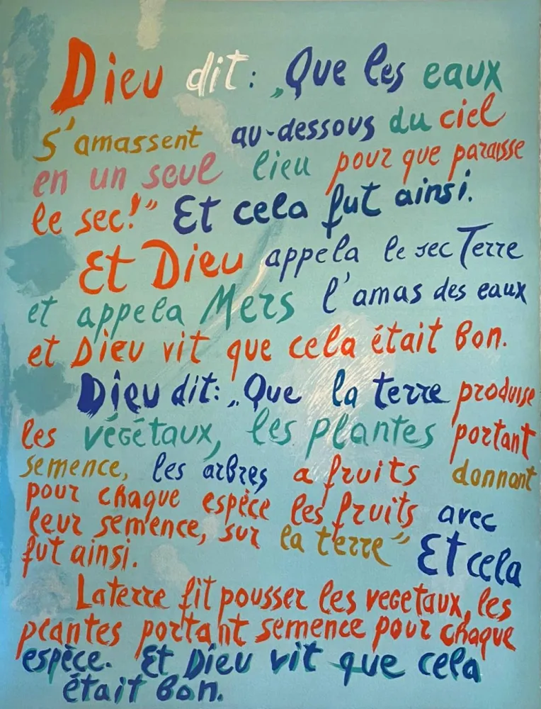 石版画 Lanskoy - Que les eaux s'amassent