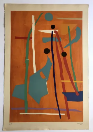 石版画 Lanskoy - Sans titre