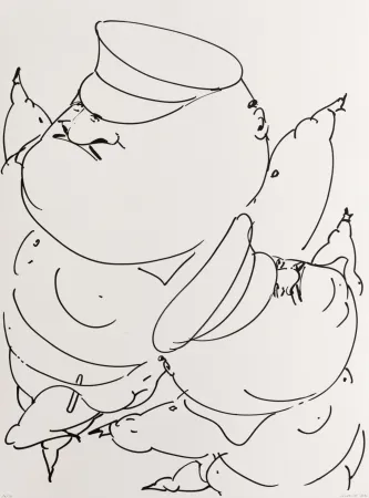 石版画 Lanzarini  - Demostración de autoridad