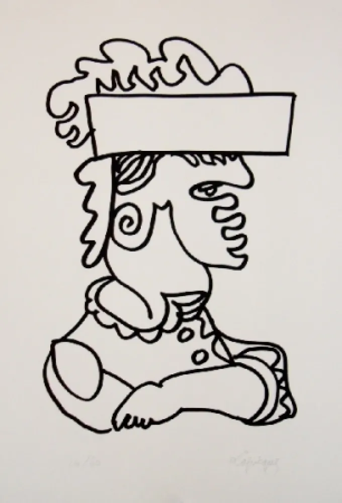 石版画 Lapicque - Iago