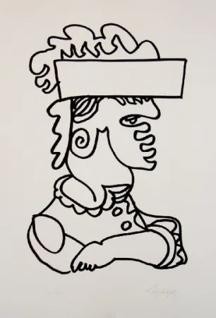 石版画 Lapicque - Iago