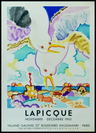 海报 Lapicque - LAPICQUE GALERIE VILLAND GALANIS 