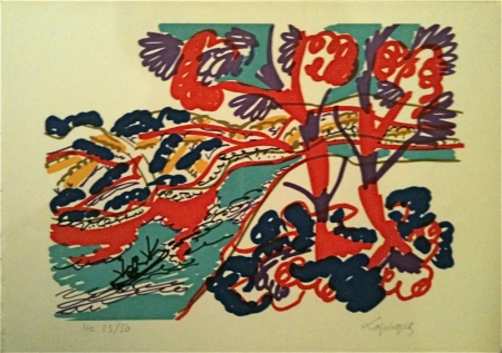 石版画 Lapicque - Sans titre