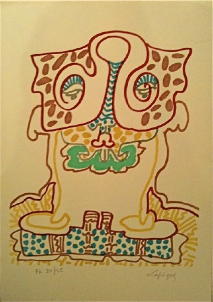 石版画 Lapicque - Sans titre