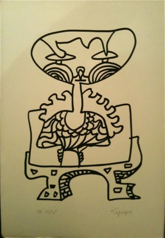 石版画 Lapicque - Sans titre