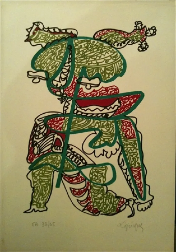 石版画 Lapicque - Sans titre