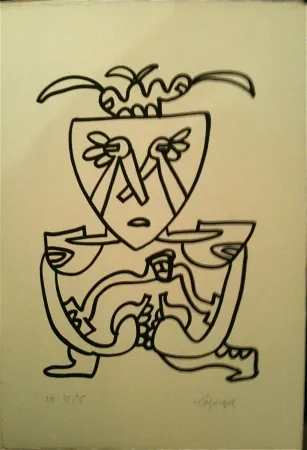 石版画 Lapicque - Sans titre