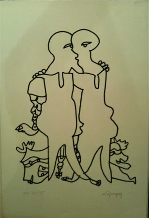 石版画 Lapicque - Sans titre