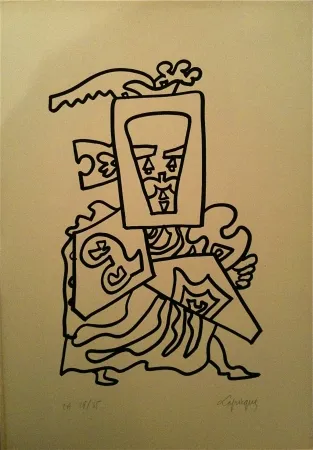 石版画 Lapicque - Sans titre