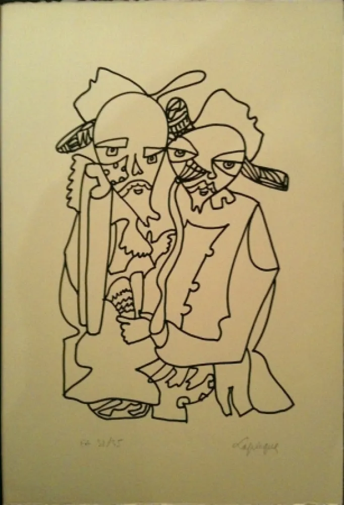 石版画 Lapicque - Sans titre