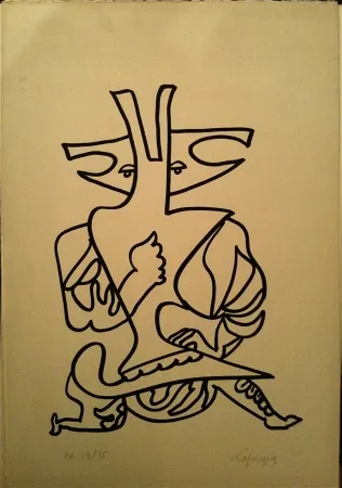 石版画 Lapicque - Sans titre