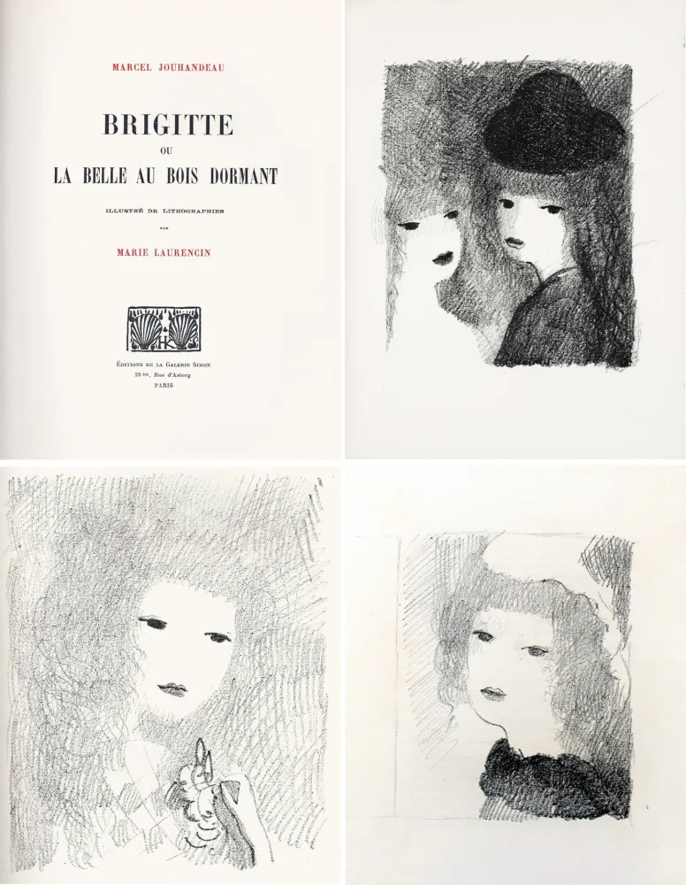 插图书 Laurencin - BRIGITTE OU LA BELLE AU BOIS DORMANT (M. Jouhandeau. 1925)