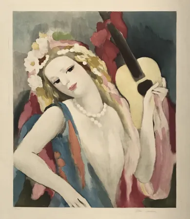 蚀刻飞尘法 Laurencin - Femme a la Guitare