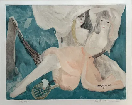 蚀刻飞尘法 Laurencin - Femme au Hamac