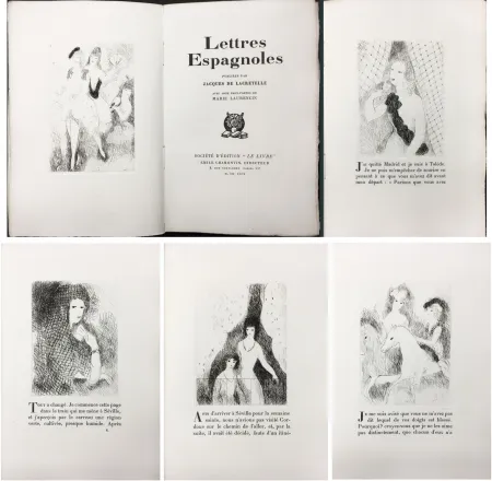 插图书 Laurencin - J. de Lacretelle : LETTRES ESPAGNOLES. Avec 11 eaux-fortes de Marie Laurencin (1926)