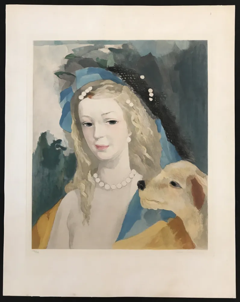 蚀刻飞尘法 Laurencin - Jeune Fille Avec Chien