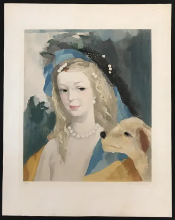 蚀刻飞尘法 Laurencin - Jeune Fille Avec Chien