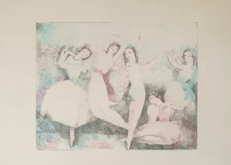 石版画 Laurencin - Les fetes de la danse