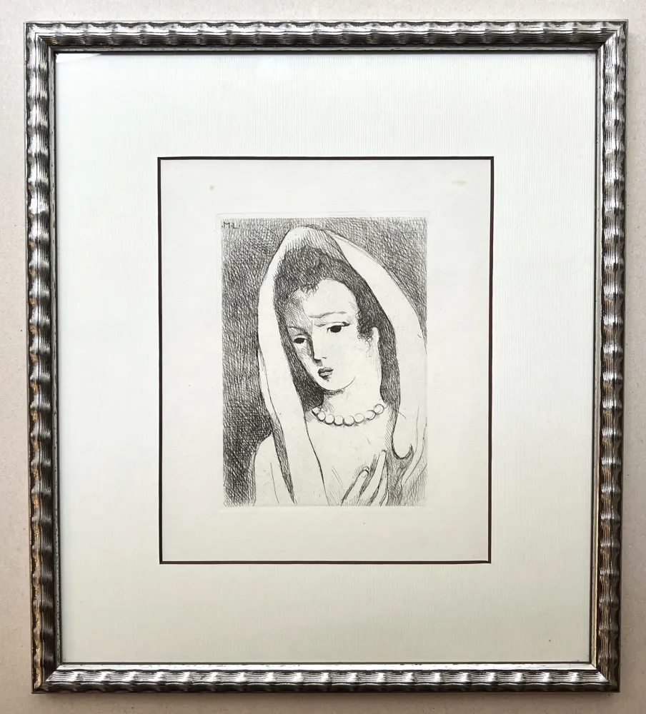 蚀刻版画 Laurencin - PORTRAIT. Frontispice de l'ouvrage 