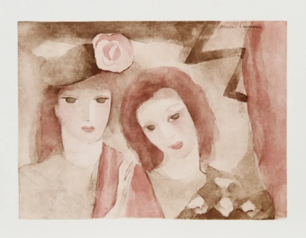 蚀刻飞尘法 Laurencin - Two Girls