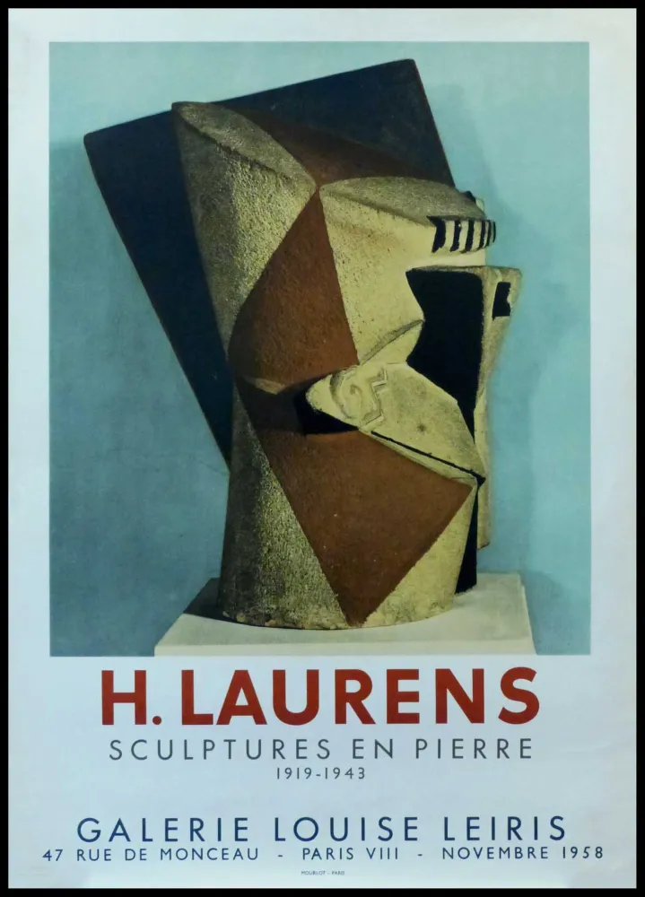 海报 Laurens - H. LAURENS - GALERIE LOUISE LEIRIS SCULPTURES EN PIERRE 