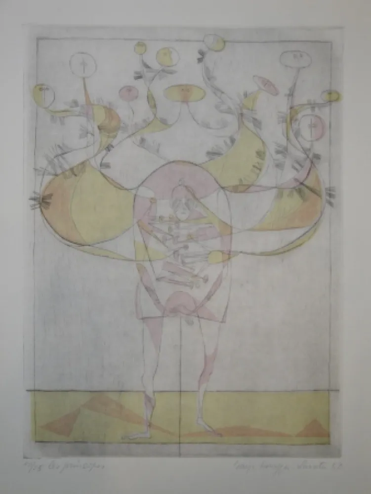 干刻版画 Lavater - BAUDELAIRE, Charles. Chacun sa chimère