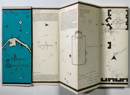 插图书 Lavater - Honegger-Lavater, Warja - Die seltsame Spiegelgasse in Zürich, 1966,  Basel: Basilius Presse - DADA Leporello