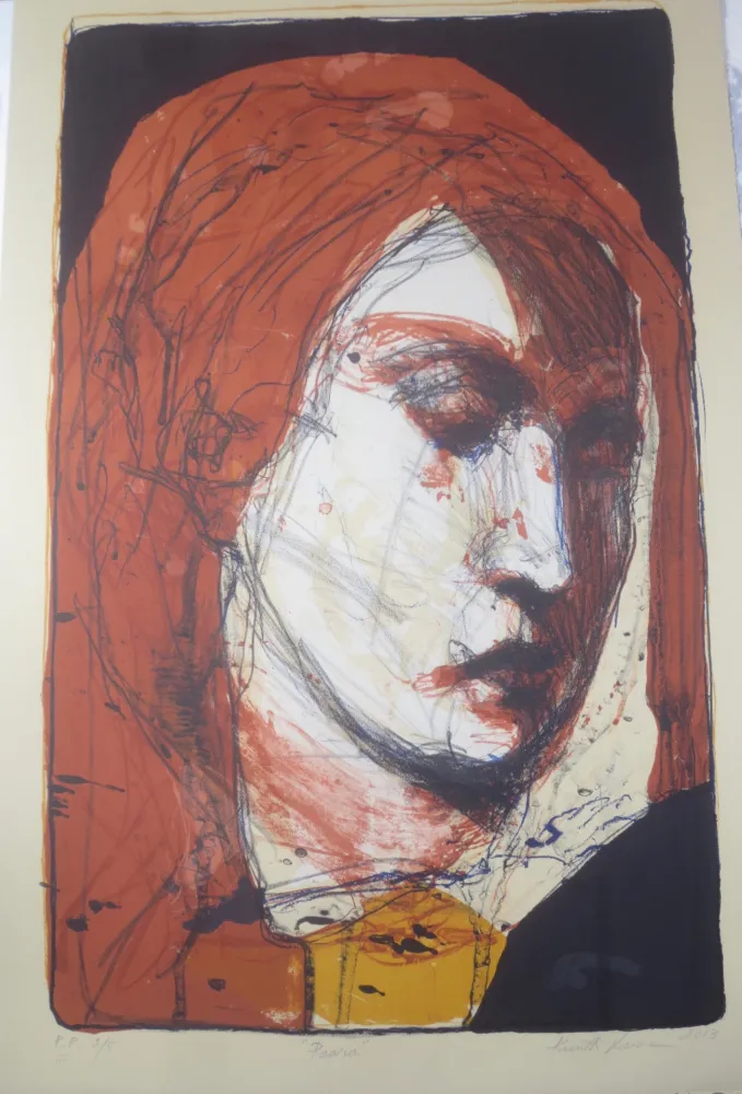 石版画 Lavonen - Paara