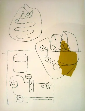 石版画 Le Corbusier - Crossed Hands