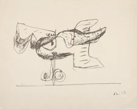 无技术 Le Corbusier - Eau, Ciel, Terre, 1953 - Unique proof!