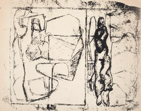 无技术 Le Corbusier - Harmonique périlleuse, C. 1960 - Unique proof!