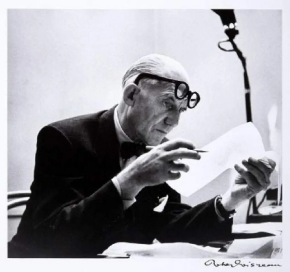 摄影 Le Corbusier - Portrait par Robert Doisneau