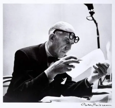 摄影 Le Corbusier - Portrait par Robert Doisneau