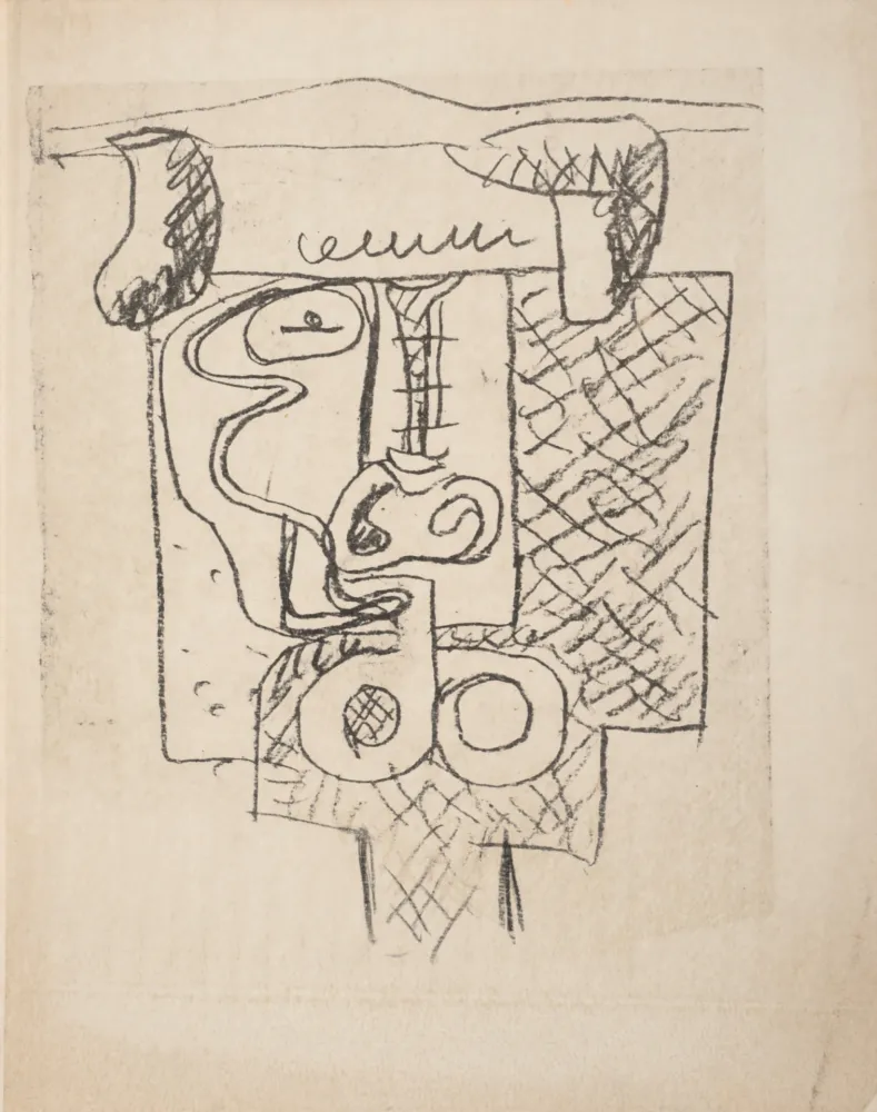 无技术 Le Corbusier - Taureau, C. 1960 - Unique proof!