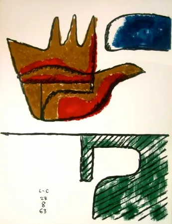 石版画 Le Corbusier - The Open Hand