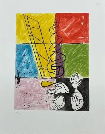 蚀刻版画 Le Corbusier - Unité