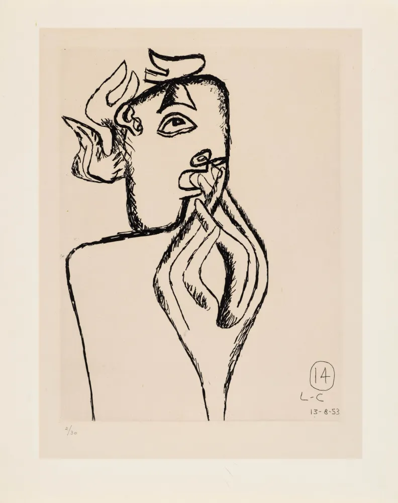 蚀刻版画 Le Corbusier - Unité. Planche 14