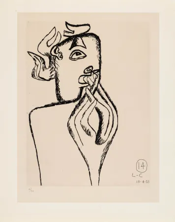 蚀刻版画 Le Corbusier - Unité. Planche 14