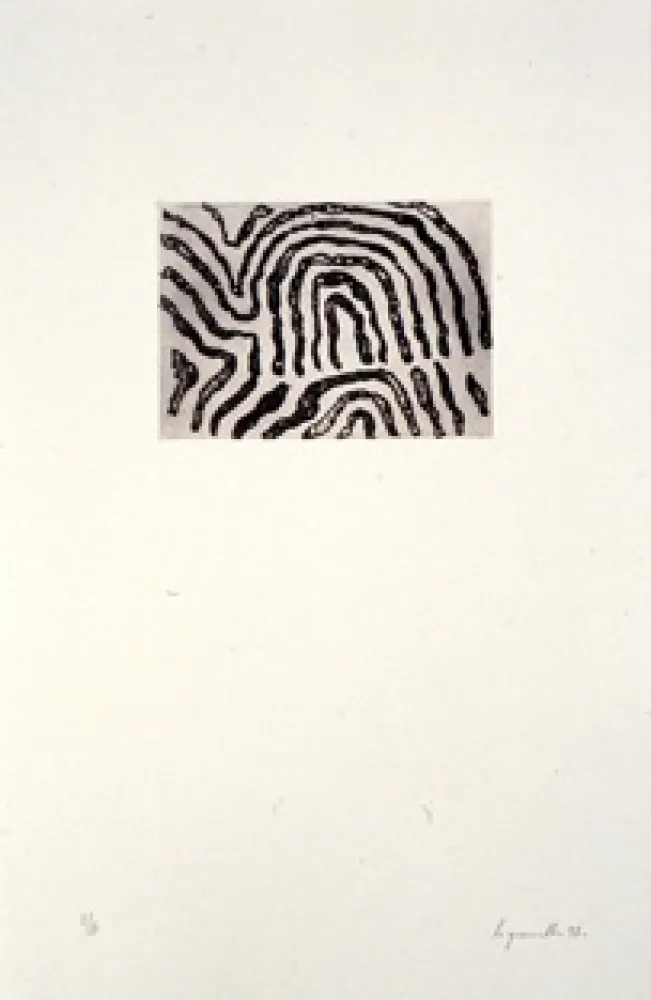 蚀刻版画 Le Groumellec - Ecriture