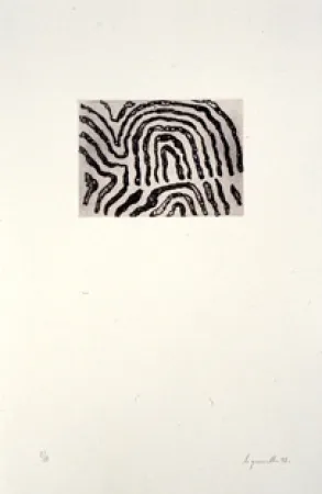 蚀刻版画 Le Groumellec - Ecriture